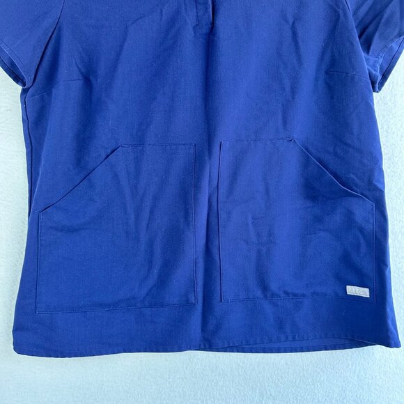 FIGS Technical Collection Scrubs Top Womens Medium Navy Medical Kasane Shirt - Picture 5 of 13